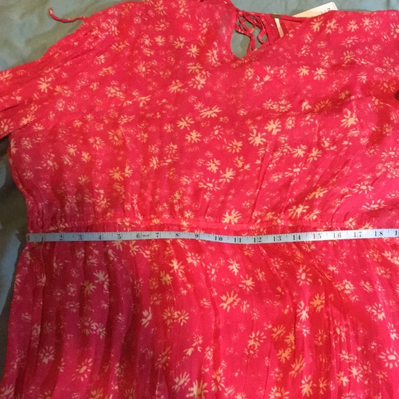 NWT Free People Raspberry Combo Size M Valentines Dress - Picture 5 of 5